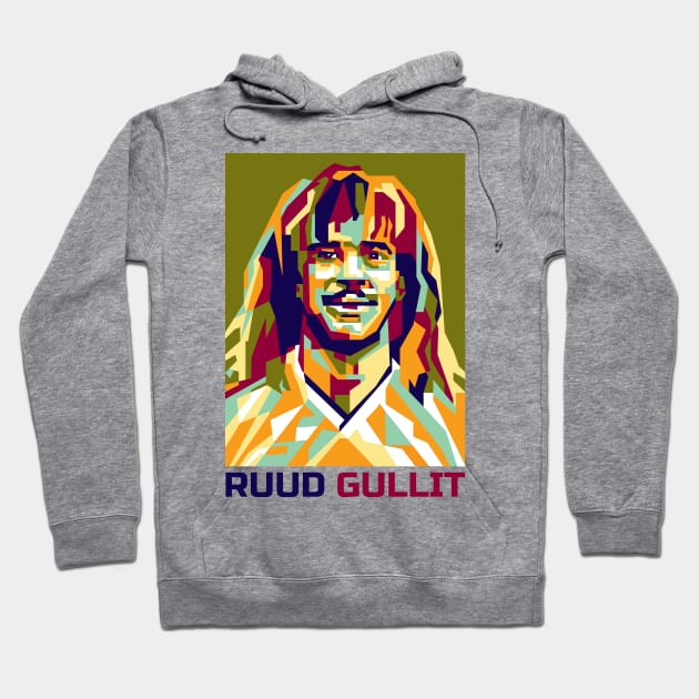 Abstract Ruud Gullit In WPAP Hoodie by smd90